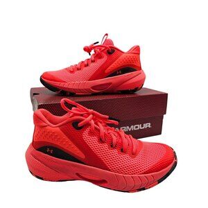 Under Armour Womens UA HOVR Breakthru Basketball Shoes Size 6 Orange Athletic Sn